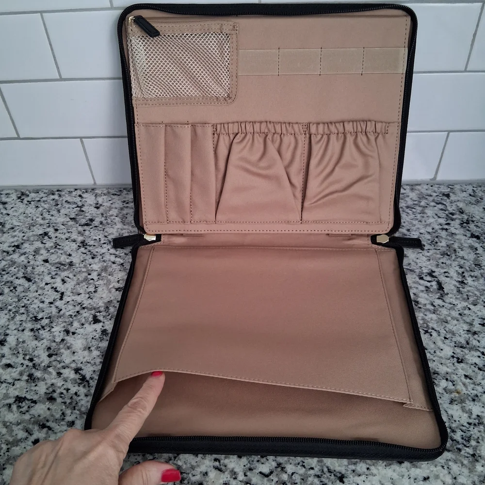 Levenger Levtex Portable Office Folio Brown
